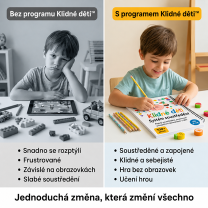 Klidné dítě - 100+ aktivit pro lepší pozornost, soustředění a učení.