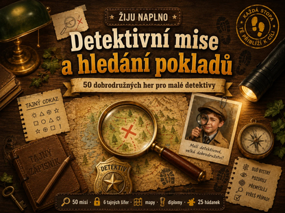 Detektivní mise a hledaní pokladů + Bonus: Detektivní deník