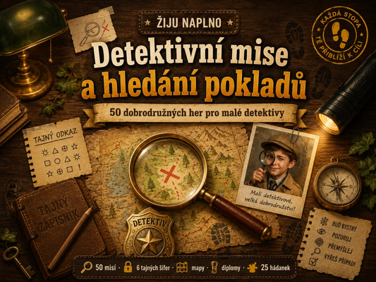 Detektivní mise a hledaní pokladů + Bonus: Detektivní deník